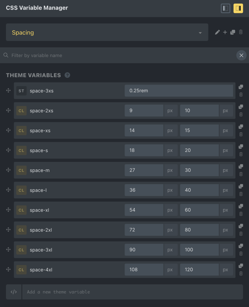 variable manager